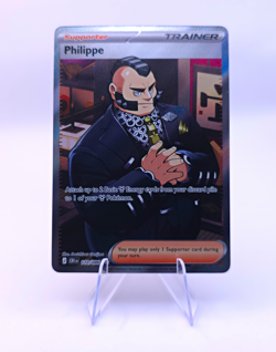 Philippe 110/086 Full Art Trainer Pokemon Card English NM - Image 1