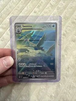 Pokemon Swanna TCG 110/086 SV11W White Flare Holo Illustration Rare Card - Image 1