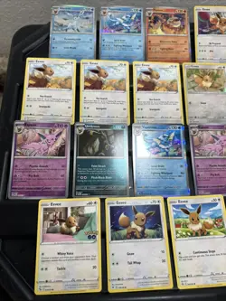 (30) EEVEE CARDS LOT VTG HOLO GLACEON LEAFEON ESPEON JOLTEON EVOLUTION 824 - Image 2