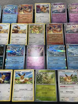 (30) EEVEE CARDS LOT VTG HOLO GLACEON LEAFEON ESPEON JOLTEON EVOLUTION 824 - Image 3