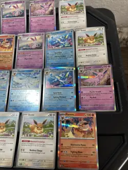 (30) EEVEE CARDS LOT VTG HOLO GLACEON LEAFEON ESPEON JOLTEON EVOLUTION 824 - Image 5
