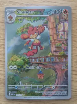 Simisear 100/086 White Flare Full Art Rare Holo Pokemon Card NM - Image 3