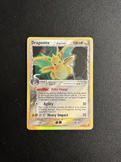 🌟Pokemon Dragonite Card - EX Delta Species 3/113 Holo Rare 2005 LP - Image 1
