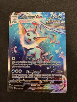 Vaporeon VMAX SWSH182 SWSH: Sword & Shield Promo Cards Holo - Image 1