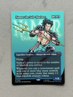 Namor the Sub-Mariner (Borderless Foil) 0362 MTG Marvel Super Heroes - NM - Image 1