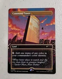 MTG Command Tower (1994) *Non-Foil* Secret Lair: Spider-Man MT/NM - Image 1