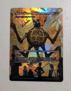 Master Weaver, Web Protector - Arasta of the Endless Web (Borderless) Marvel MTG - Image 1