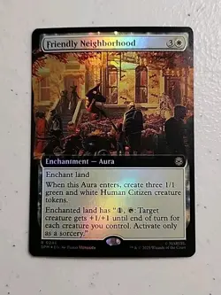Friendly Neighborhood (Extended Art) Marvel's Spider-Man Foil MTG - Image 1
