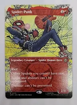Spider-Punk (0210) (Borderless) Marvel's Spider-Man Regular MTG - Image 1