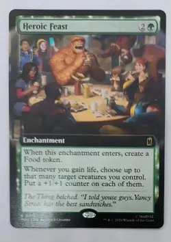 Heroic Feast (Extended Art) Marvel Super Heroes Regular MTG - Image 1