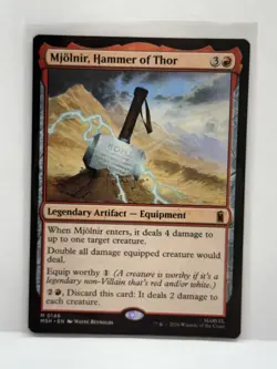 MTG TCG Marvel Super Heroes Mjolnir, Hammer of Thor 0146 Regular Mythic - Image 1