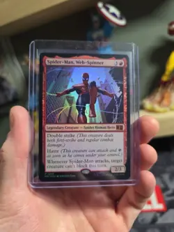 Spider-Man, Web-Spinner Foil - Mythic - Commander: Marvel Super Heroes MTG NM+ - Image 1