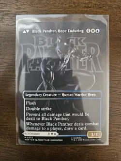 King T'Challa (Borderless) (0373) Marvel Super Heroes Regular, MtG - Image 2