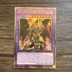 QCR yugioh Yu-Gi-Oh! Red-Eyes Dark Dragoon RA02-EN021 1st Ed Foil QCSR - Image 3