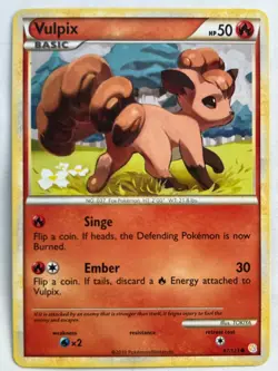 Vulpix 87/123 HeartGold SoulSilver NM Pokemon Fast Shipping - Image 1