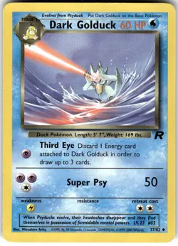 Dark Golduck 37/82 Team Rocket Pokemon NM Fast Ship - Image 1