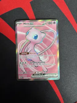Pokemon TCG Mew ex 193/165 SV 151 Ultra Rare Full Art Holo English 180 HP - Image 1