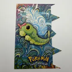 2000 Topps Pokemon Caterpie Die Cut #EV1 Of 12 Chase Card Series 2 - Image 1