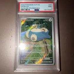 Pokemon Scarlet Violet 151 TCG Snorlax SVP 051 Pokemon Center Promo PSA 9 Mint - Image 1