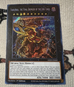Varudras, the Final Bringer of the End Times LEDE-EN045 Secret Rare Yugioh NM - Image 1
