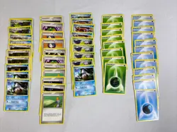 Pokemon 2008 Trading Cards Lot Of 50: Trainer, Energy, Supporter - Image 1