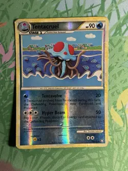 Pokemon Tentacruel 50/102 Triumphant Uncommon Reverse Holo English Card HP - Image 2