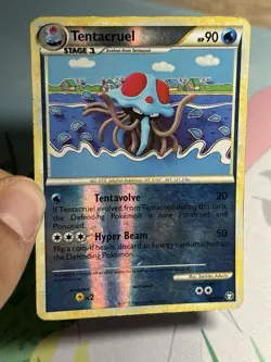 Pokemon Tentacruel 50/102 Triumphant Uncommon Reverse Holo English Card HP - Image 3