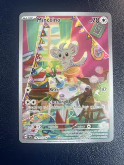 Minccino 182/162 SV05: Temporal Forces Holo - Pokemon Card NM - Image 1