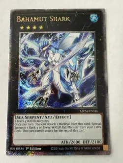 Yugioh - Bahamut Shark - Quarter Century Secret - 1st - MP24-EN036 - NM - Image 1