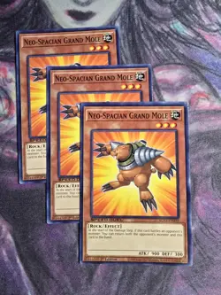 3x Neo-Spacian Grand Mole SGX4-ENA10 Common / Short Print Yu-Gi-Oh 1st Ed NM - Image 1