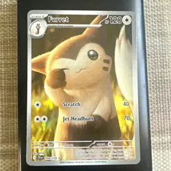 Pokemon TCG Furret 168/159 SV09 Journey Together Illustration Rare Holo Eng 2025 - Image 1