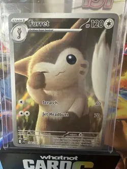 Pokemon TCG Card Furret Holo Illustration Rare SV09 Journey Together 168/159 - Image 1
