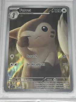 Furret 168/159 - PSA 9 - Pokemon TCG - Journey Together Illustration Rare Holo - Image 2