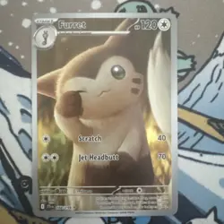 Pokemon TCG Card Furret Holo Illustration Rare Journey Together 168/159 - Image 1