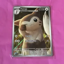 Pokemon TCG Furret 168/159 Sv09 Journey Together Illustration Rare Holo EN 2025 - Image 1