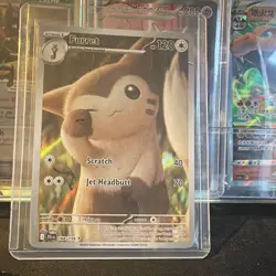 Pokemon TCG Furret 168/159 Journey Together Illustration Rare Holo EN 120 HP - Image 2