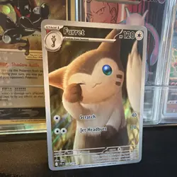 Pokemon TCG Furret 168/159 Journey Together Illustration Rare Holo EN 120 HP - Image 3