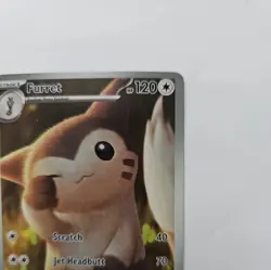 Pokemon Furret 168/159 Sv09: Journey Together Illustration Rare Full Art Holo - Image 2