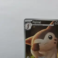 Pokemon Furret 168/159 Sv09: Journey Together Illustration Rare Full Art Holo - Image 3