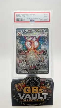 2023 POKEMON OBF EN-OBSIDIAN FLAMES SPECIAL ILLUSTRATION RARE CHARIZARD EX PSA 9 - Image 1