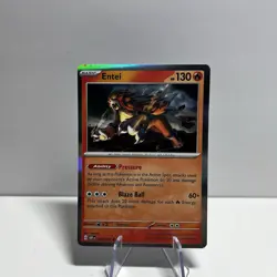 Entei 030/197 Holo Rare Pokemon TCG S&V Obsidian Flames - Image 1