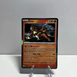 Entei 030/197 Holo Rare Pokemon TCG S&V Obsidian Flames - Image 3