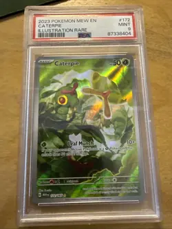 PSA 9 Caterpie #172/165 Sv3.5: Scarlet & Violet 151 Illustration Rare 2023 - Image 1