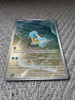 Squirtle 170/165 Scarlet & Violet 151 Illustration Rare Full Art Holo EN 2023 - Image 1