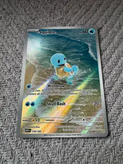 Squirtle 170/165 Scarlet & Violet 151 Illustration Rare Full Art Holo EN 2023 - Image 2