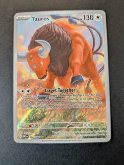 Tauros 096/086 Holo Illustration Rare Chaos Rising Pokemon Near Mint - Image 1