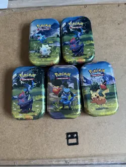 6 x Pokemon TCG Tin EMPTY - Image 2