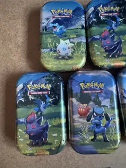 6 x Pokemon TCG Tin EMPTY - Image 3