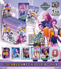 DAMAGED BOX Anime Kpop Demon Hunters Collectible Card Box Huntrix Rumi Mira Zoey - Image 2