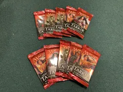 mtg khans of tarkir 10 sealed booster packs, 15 cards each - Image 1